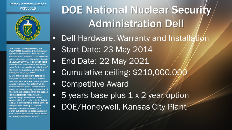 DOE National Nuclear Security Administration Dell