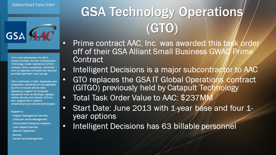 GSA Technology Operations (GTO)